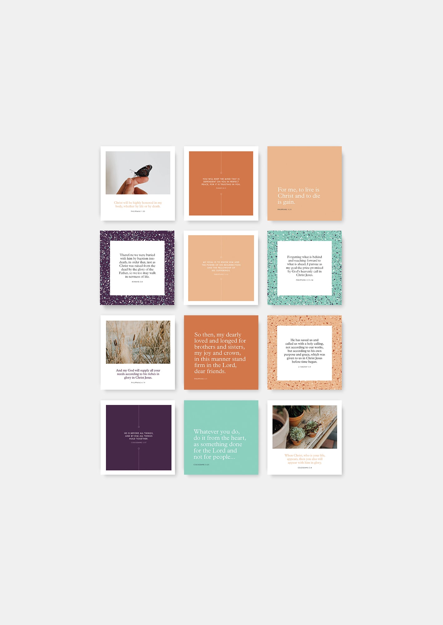 Philippians &amp; Colossians Scripture Card Set