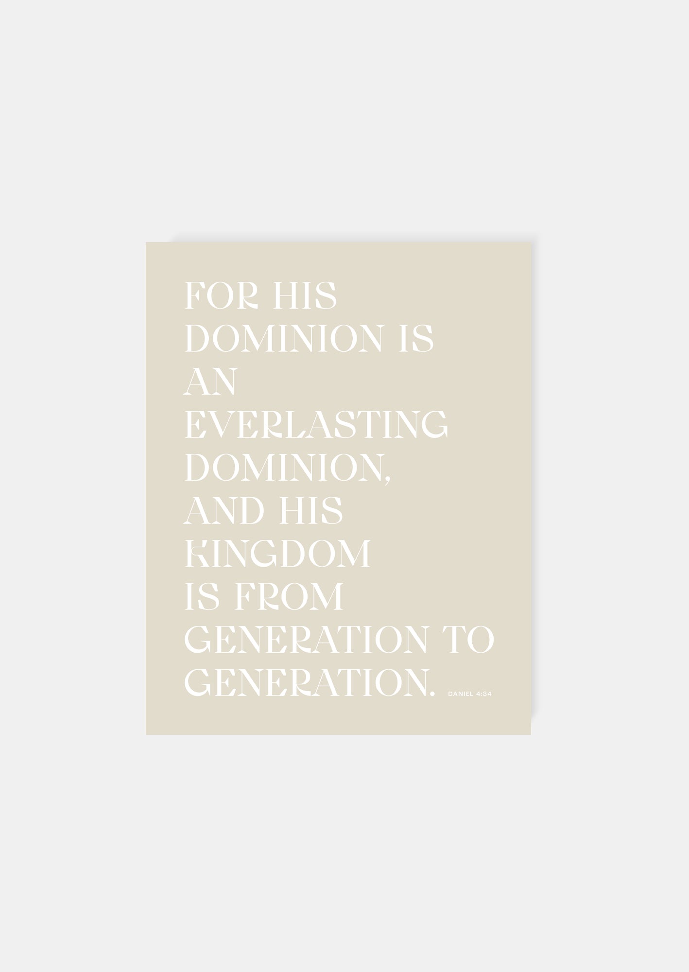 danie bible verse art print